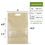 Muka 100 PCS Heat Sealable Stand Up Pouch Bags w/ Matte Window, 7"W x 10.8"H x 2.4"D, 7 mil
