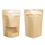 Muka 100 PCS Heat Sealable Stand Up Pouch Bags w/ Matte Window, 6.2"W x 9.6"H x 2.4"D, 7 mil