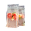 (Price/500 PCS) Frosted Side Gusseted Juice Pouches, Reclosable Zipper Heat-proof Stand-up Pouches,(16 OZ, 25 OZ)