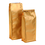 (Price/50 PCS) Muka 8 OZ Flat Bottom Gusset Bags, Coffee Bags w/Tin Ties