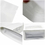 50 PCS White Kraft Flat Bottom Bags w/ Frosted Window and Zipper (8 OZ to 2.5 LB), 5.5 mil