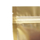 100 PCS Front Frosted Matte Gold Foil Back Zip Stand Up Pouch Bags w/ Notch, 2 OZ to 1.5 LB