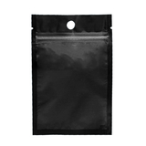 100 PCS Frosted Front Foil Flat Pouch Bags w/ Ziplock and Notch, FDA Compliant, (0.5 OZ, 2 OZ, 3 OZ)