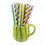 (Price/100 PCS) Muka Assorted Straws, 7.7"L, Party Supplies