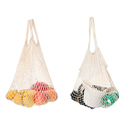 Muka Reusable Cotton Net Shopping Tote String Bag Organizer Mesh Produce Bag