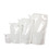 Muka 50 PCS 34 OZ Reusable Plastic Flask White Side Spout Pouch Bags with Funnel Liquor Pouches
