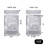 Muka 1 OZ Foil Mylar Bag, Zip Lock Pouch Bags, 3.5" x 6" x 2.5", 50 PCS FDA Compliant