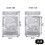2 LB Foil Mylar Bag, Zip Lock Pouch Bags 9.5" x 13.75" x 4", 50 PCS Foil Stand-Up Pouches