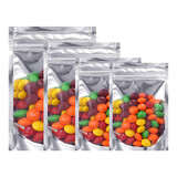 Muka 50 PCS Resealable Bags Mylar Bags for Food Storage
