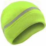 TOPTIE Reflective Fleece Winter Running Hat for Outdoor Cycling Skiing Windproof Cold Weather Skull Cap
