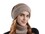 TOPTIE Winter Knit Hat and Scarf Set for Women Acrylic Fleece Lined Warm Beanie Double Color