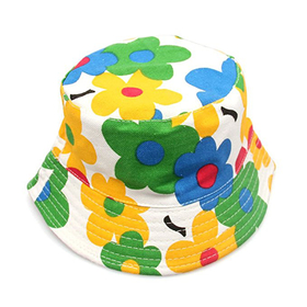 Opromo Kids Cotton Twill Bucket Hat Children Summer Outdoor Sun Protection Hat-Purple-48 PCS