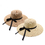 Opromo Women's Foldable Floppy Large Wide Brim Straw Hats Floppy Sun Beach Cap