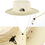Opromo Outdoor Bonnie Hat Summer Sun Cap Fishing Hats Mesh Bucket Hat