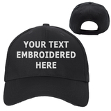 TOPTIE Personalized Text Embroidery Custom Classic Plain Baseball Cap Polo Style Low Profile Hat