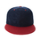 Opromo Plain Two Tone Flat Bill Snapbacks Baseball Cap, Adjustable Hiphop Hat