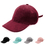 Opromo Classic 6 Panel Faux Leather Suede Baseball Cap Adjustable Plain Dad Hat