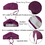 TOPTIE Women's and Men's Sweatband Skull Cap Chemo Hat with adjustable tie