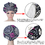 TOPTIE Bouffant Skull Hat Sweat Bleach Friendly Banded Hat for Women Ponytail