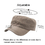 TOPTIE Personalized Embroidery Custom Army Washed Cotton Cadet Hat Unisex Adjustable Flat Top Cap