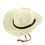 Opromo Adults Kids Cowboy Straw Hat Wide Brim Hat Summer Beach Sun Cap Foldable
