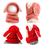 Opromo Baby Girls Boys Winter Warm Scarf Woolen Earflap Hood Scarves Skull Caps