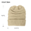 Opromo Winter Warm Chunky Stretch Cable Knit Beanie Skully Matching Set, 2 Pack