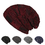 Opromo 2PCS Slouchy Beanie Knit Cap Winter Soft Thick Warm Hat for Men and Women