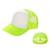 TOPTIE Blank Neon Foam Poly Mesh Trucker Hat Cap, Adjustable Snapback Hi Vis Cap