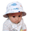 Opromo Boys Bucket Sun Hat Reversible Cotton Sun shielding Cap with Chin Strap