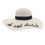 Opromo Women's Beachwear Sun Hat Striped Straw Hat Foldable Floppy Big Brim Hat