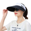 Opromo Sun Visor Hats Women Large Brim UV shielding Foldable Summer Beach Cap