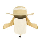 TOPTIE Summer Adjustable Wide Brim Mesh Bucket Sun Hat Neck&Face Flap Cap Fishing Hat,Removable Flaps