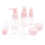 Muka 9 PCS Travel Size Toiletry Bottles Set, TSA Approved Clear Cosmetic Makeup Liquid Containers with Zipper Bag
