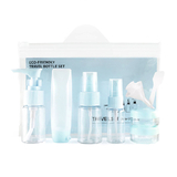 Muka 9 PCS Travel Size Toiletry Bottles Set, TSA Approved Clear Cosmetic Makeup Liquid Containers with Zipper Bag