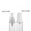 Muka 5ml/0.17oz,10ml/0.34oz,15ml/0.5oz Transparent Empty Airless Spray Bottles Airless Dispenser for Perfume Alcohol