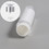 Muka 6 Packs 1.7oz./50ml Travel White Airless Pump Bottle Cosmetic, Foundation Dispenser