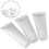 Muka 6PCS 3.4oz./100ml Reusable Plastic Empty Travel White Cosmetic Soft Tubes with Twist Cap