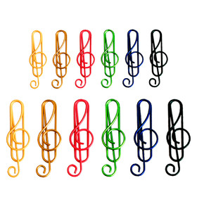 100 PCS Lyric Shaped Paper Clips Music Notes, Cute Paper Clips 1 1/2"L x 3/5"W