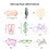 Muka 100 PCS Cat Shaped Clips, Vinyl Coated Paperclips Cute Office Supplies 1 3/4"L x 1 1/4"W