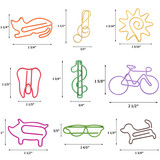 Muka 100 PCS Money Dollar $ Shaped Paper Clips, Cute Paper Clips for Office Notebook, Vinyl Coated Paperclips Cute Office Supplies