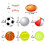 Muka 2"Dia Tennis Ball Sticker, 250PCS/Roll