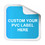100 PCS Custom Labels Personalized Labels, Waterproof PVC Label, Full Color Printing