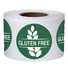 Muka 500 PCS 1.5 Inch Gluten Free Labels, Food Rotation Labels