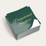100 PCS Custom Promotional Stickers, Event Labels, 2.5" x 2.5", Full Color Printing