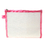 4 PCS 2 Sizes Mesh Zippered Bags Transparent Pencil Pouches Travel Accessories in Black, Pink, White, Blue, Color Random