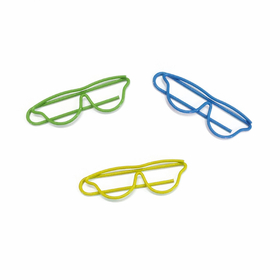 100 PCS Glasses Shaped Paper Clips, 1 4/5"L x 3/5"W