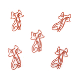 (Price/100 Clips) Officeship Orange Fox Shaped Clips, 1 3/4
