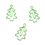 Muka 100 PCS Christmas Tree Shaped Clips, 1 1/4"L x 3/4"W