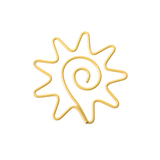 (Price/100 Clips)Cute Sunshine Shaped Clips, 1 3/16